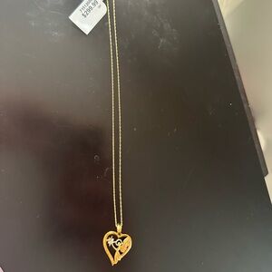Elegant Angel of Hope Heart Pendant Necklace - new with tags